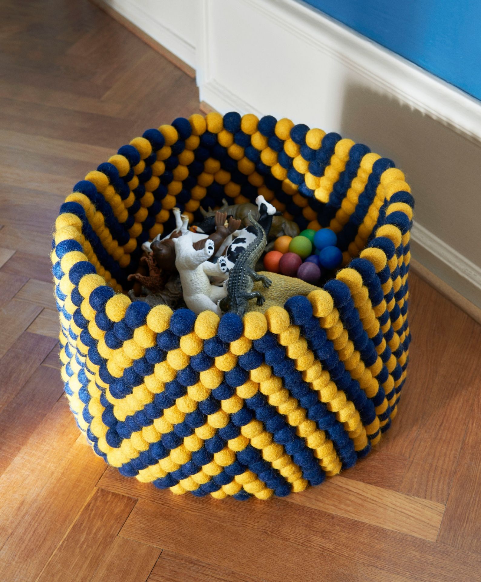 HAY Bead basket, 40 cm, grey | Finnish Design Shop